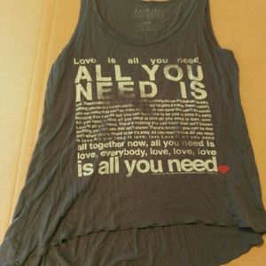 "All you need is love" tank top