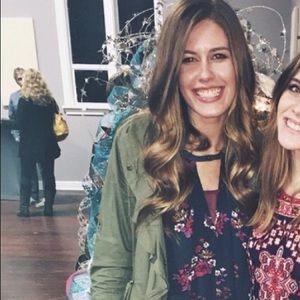 Ruffled Front Hunter Green Jacket