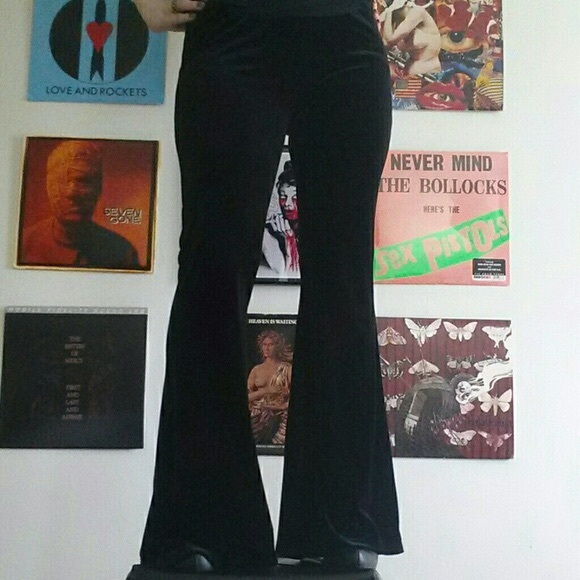 UNIF Pants - Velvet bell bottom pants