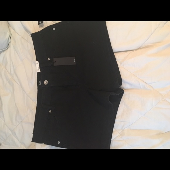 New with tags denim black shorts