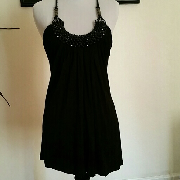 Beaded halter top