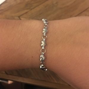 Silver heart necklace