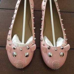 Marc Jacobs Pink Studded Ballet Flats