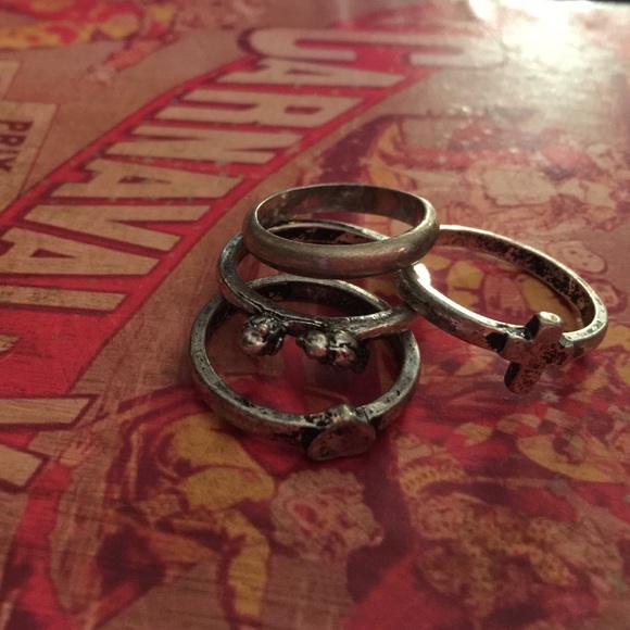 Junk gypsy set of stackable rings