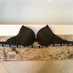 Victoria secret bra dark green with leopard lace