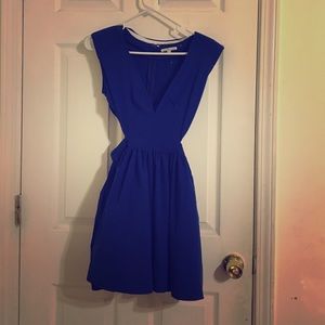 Deep v cut with sides cut out dress