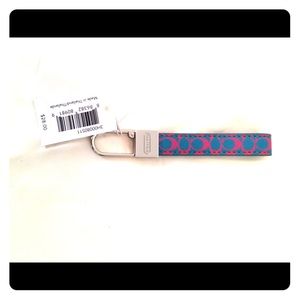 Coach signature key fob