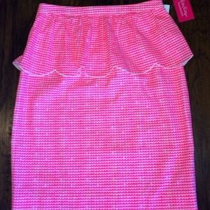 Lilly Pulitzer Gingham Peplum Skirt