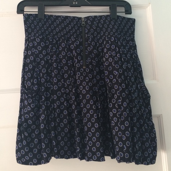 Nordstrom Zipper Polka Dot Skirt