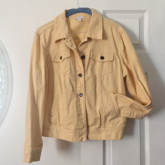 Yellow jean jacket