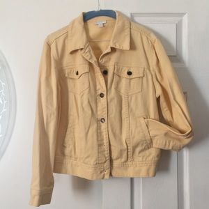 Yellow jean jacket