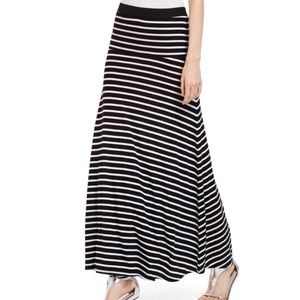 BCBGMaxazria Karolin Black and White Maxi Skirt
