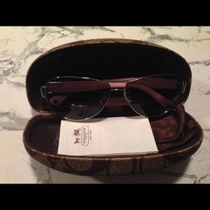 AUTHENTIC COACH SUNNIES AND CASE