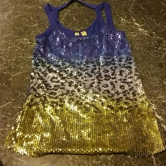 Sequin tank top