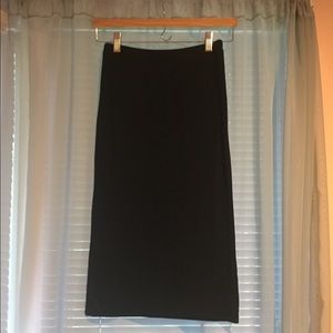 Topshop Black Knee-length Tube Skirt