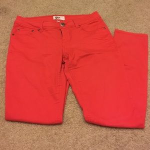 Red orange pants