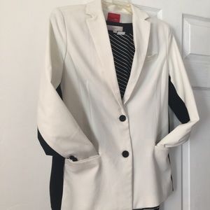Color block blazer.