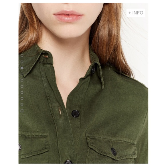 NWT Zara Military Style Shirt - Picture 2 of 4