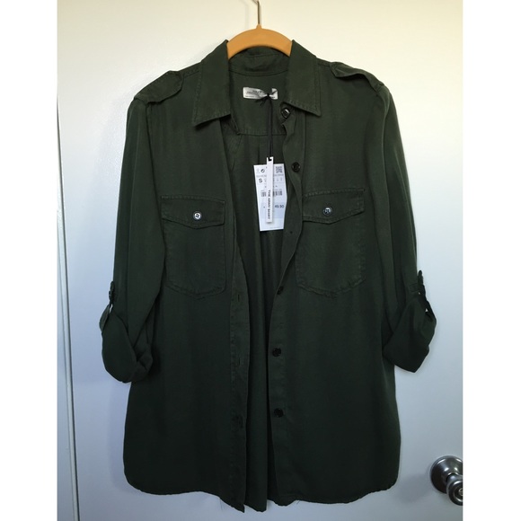 NWT Zara Military Style Shirt - Picture 3 of 4