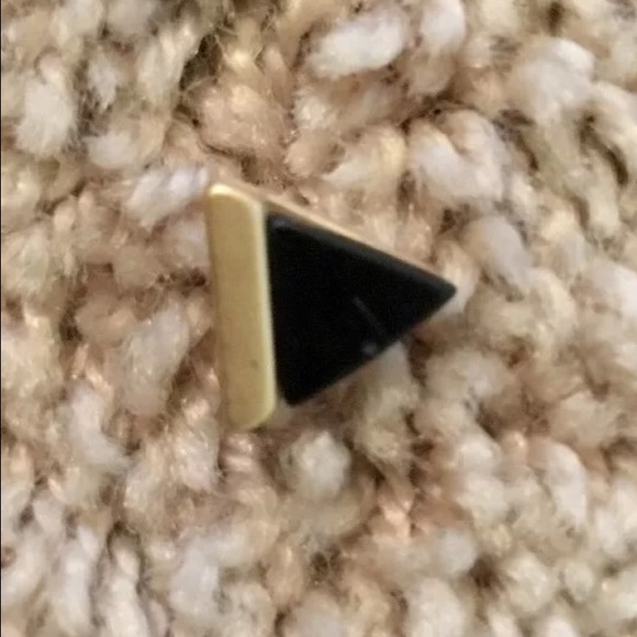 New marble triangle earrings made locally - Picture 3 of 4