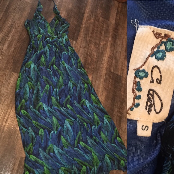 Anthropologie Dresses & Skirts - Blue & Green Maxi Dress 💙💚