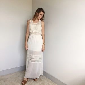 H&M Lace Sheer Maxi