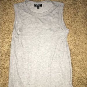 Grey muscle tee