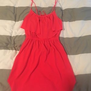 Coral American eagle dress with pockets size small
