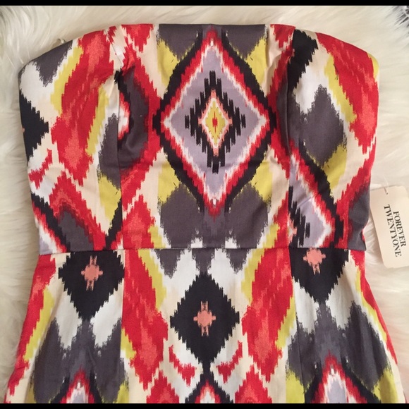 Forever 21 strapless dress - Picture 2 of 4