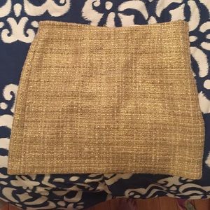 Alice and Olivia gold tweed skirt!