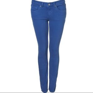 Topshop Moto Baxter Cyan Jeans