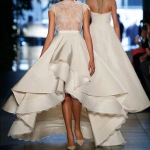 RIVINI "Martinique" lace & silk wedding dress