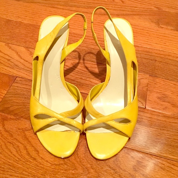 Canary Yellow Nine West Heels