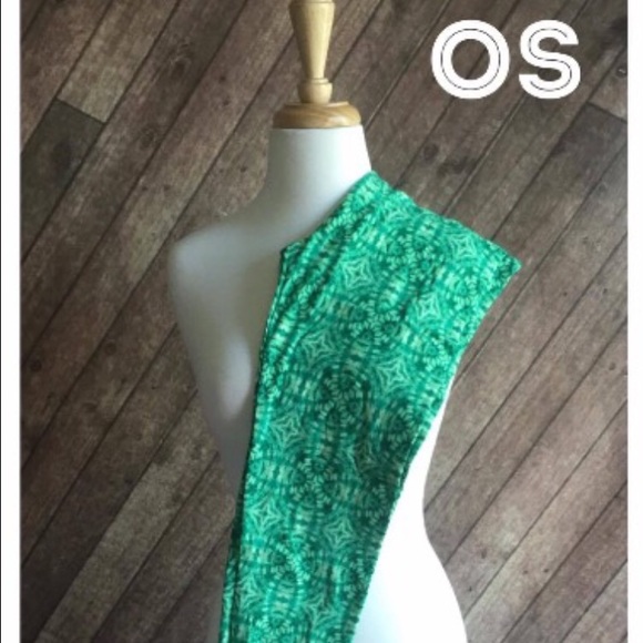 🍀Lularoe OS GREEN Spiral TIE DYE! Leggings 🍀