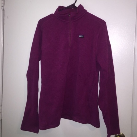 Plum Patagonia Better Sweater 1/4 zip
