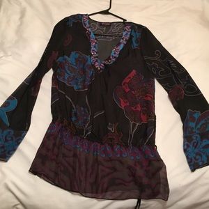 XS sheer tunic