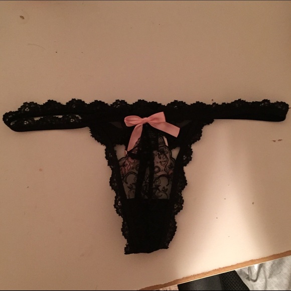 Black victoria's secret thong xs