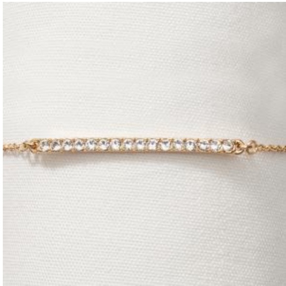 Swarovski touchstone crystal pave bar bracelet
