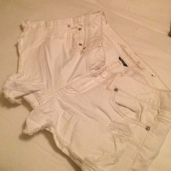 white denim shorts!