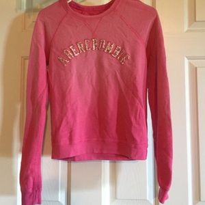 pink Abercrombie sweater!