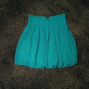 Blue skirt with fun waist line