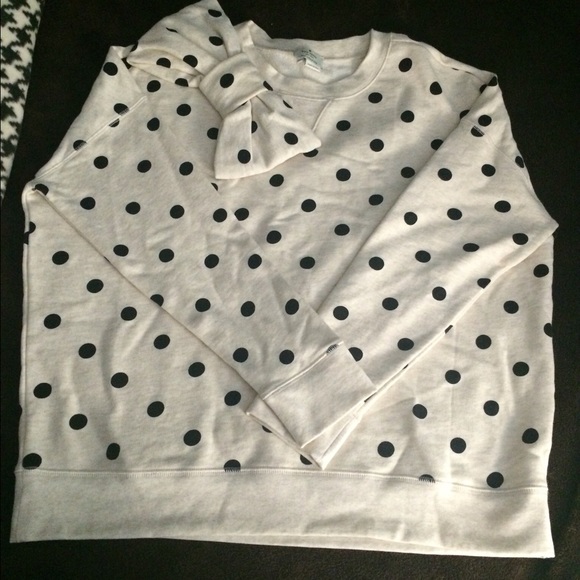 NWT Kate Spade Bow Dot Sweatshirt