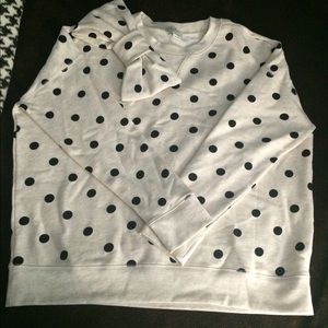 NWT Kate Spade Bow Dot Sweatshirt