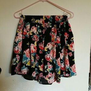 Floral skater skirt