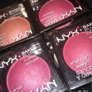 4 NYX Baked Blush Illuminator & bronzer