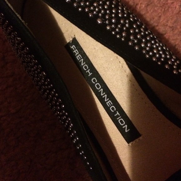 Black French Connection Flats - Picture 4 of 4