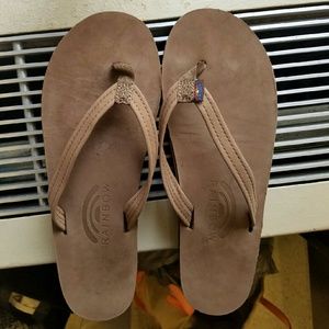 Rainbow Flip flops size M
