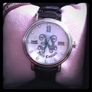 👯 Black Patent Leather Juicy Couture Watch