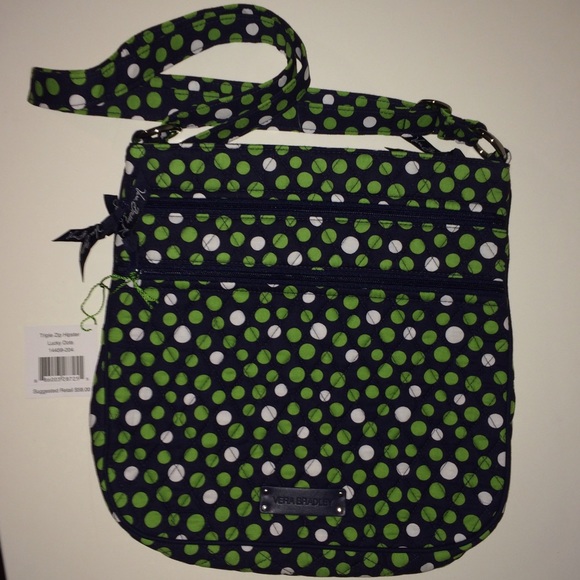 Vera Bradley Triple Zip Hipster Crossbody