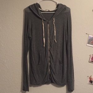 Brandy Melville slouchy zip up